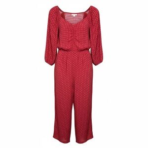 Knox Rose Red Patterned Jumpsuit - SKU 1110